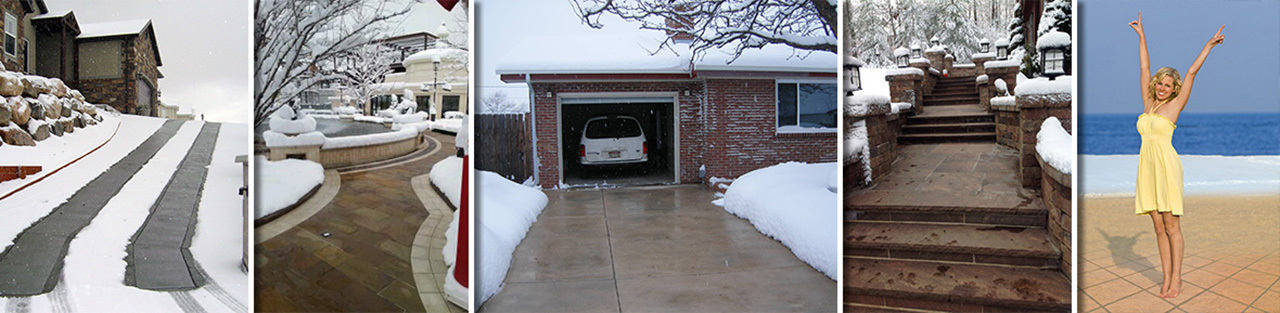 Radiant heated driveways and snow melting systems